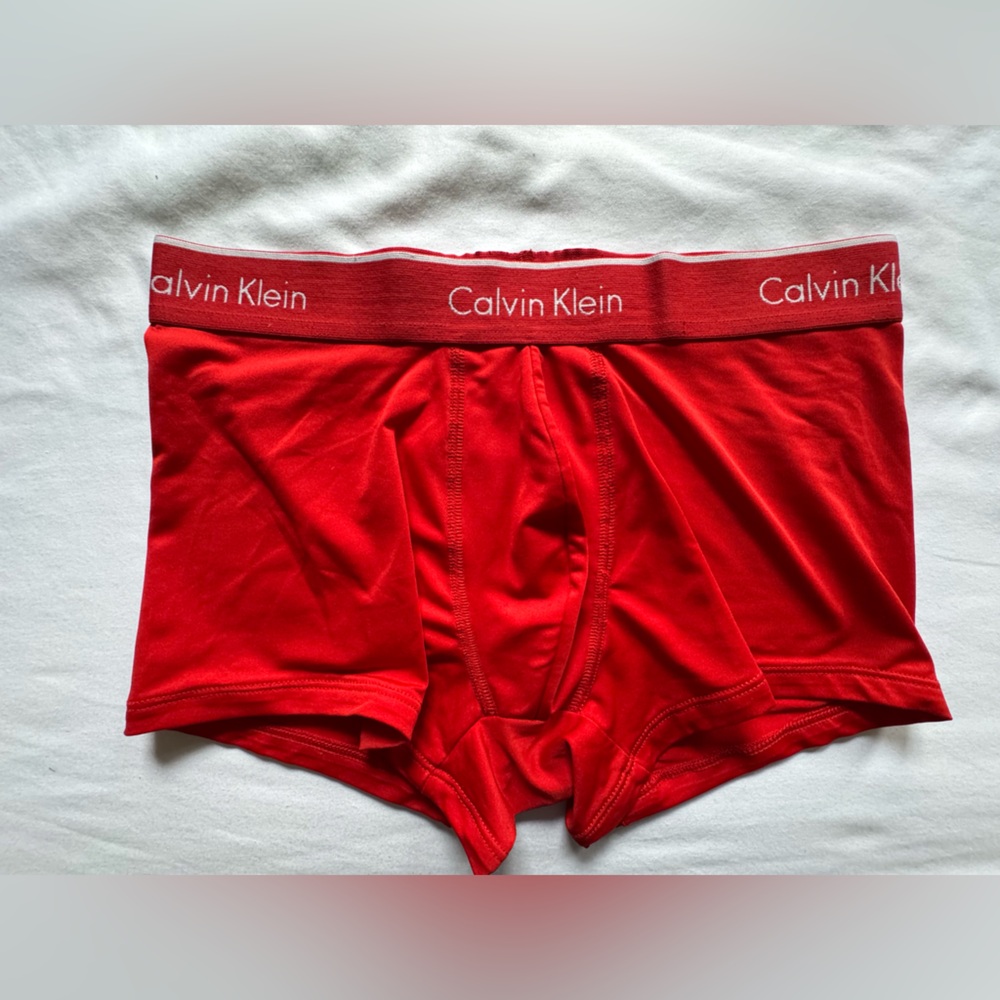 Vintage Calvin Klein Trunks Red Small